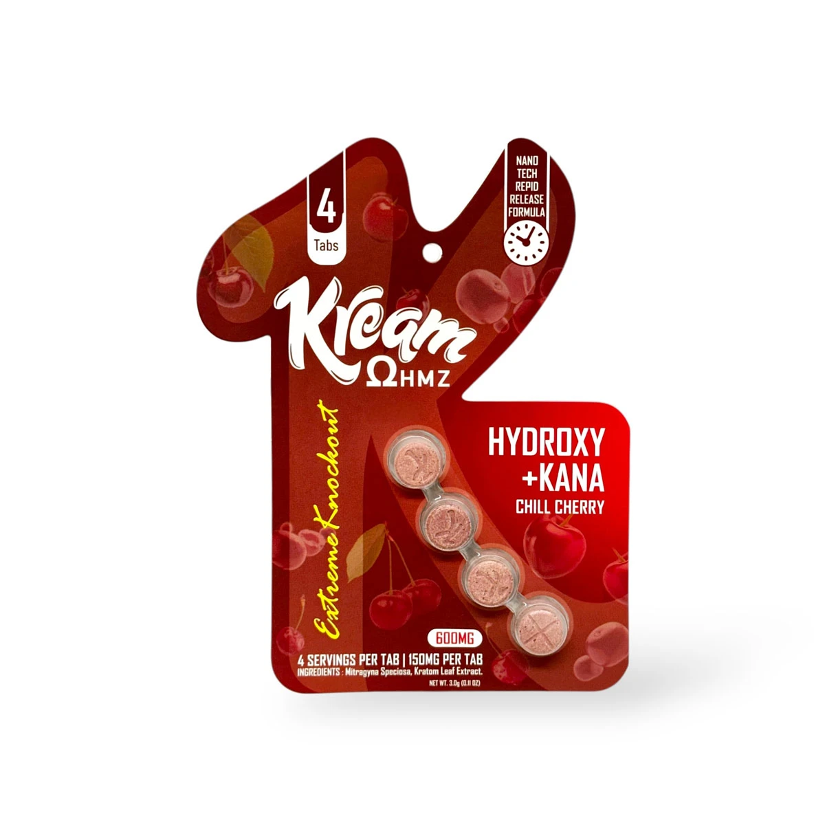 Kream OHMZ 7-OH + Kana Chill Cherry 150mg Per Tablet